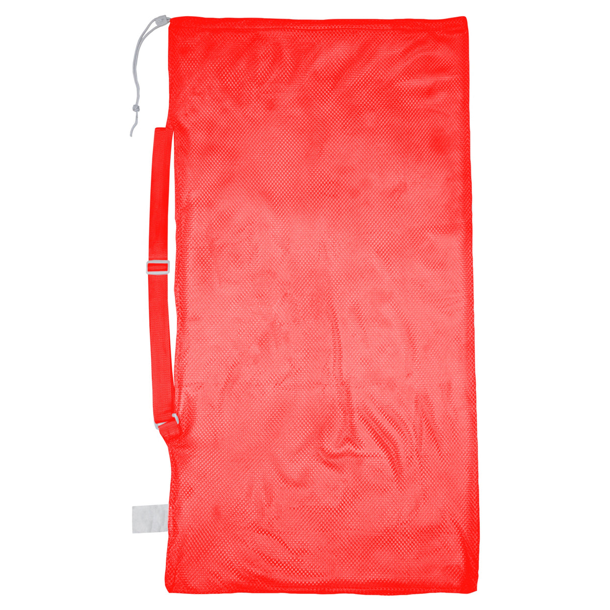 MESH EQUIPMENT BAG WITH SHOULDER STRAP RED