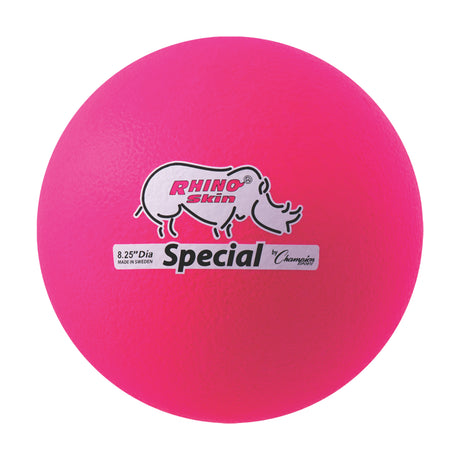 8.5" RHINO SKIN MEDIUM BOUNCE DODGEBALL NEON PINK