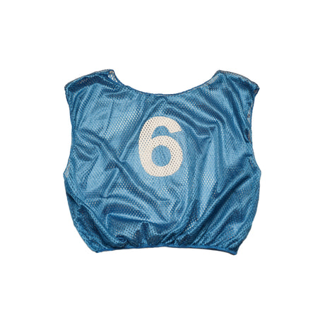 NUMBERED SCRIMMAGE VEST, YOUTH BLUE