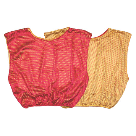 REVERSIBLE SCRIMMAGE VEST, ADULT YELLOW/RED