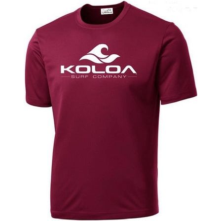 Koloa Surf Co. Wave Logo Moisture Wicking Athletic All Sport Training Tees