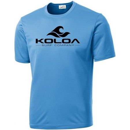 Koloa Surf Co. Wave Logo Moisture Wicking Athletic All Sport Training Tees