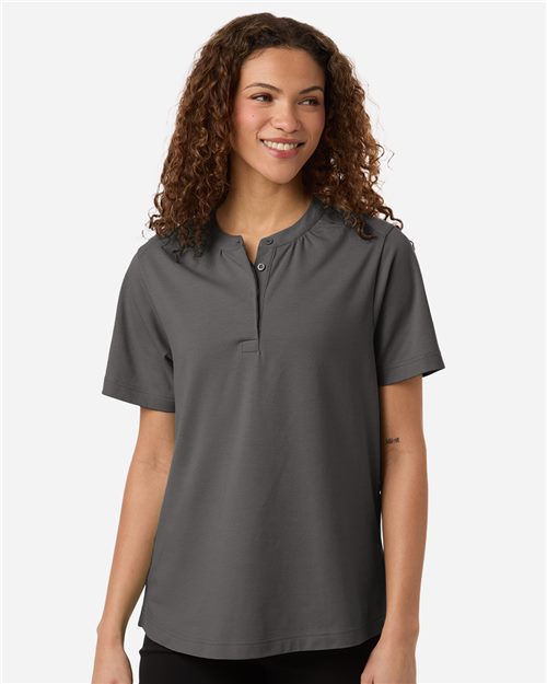 Joe's USA Women's Seaton Pebble Textured Polo