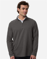 Joe's USA Men's Seaton Pebble Textured Quarter-Zip Pullover