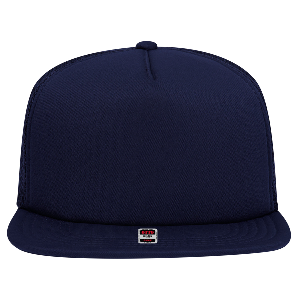 OTTO CAP "OTTO SNAP" 5 Panel Mid Profile Mesh Back Trucker Snapback Hat OTTO 164-1190 Otto Cap