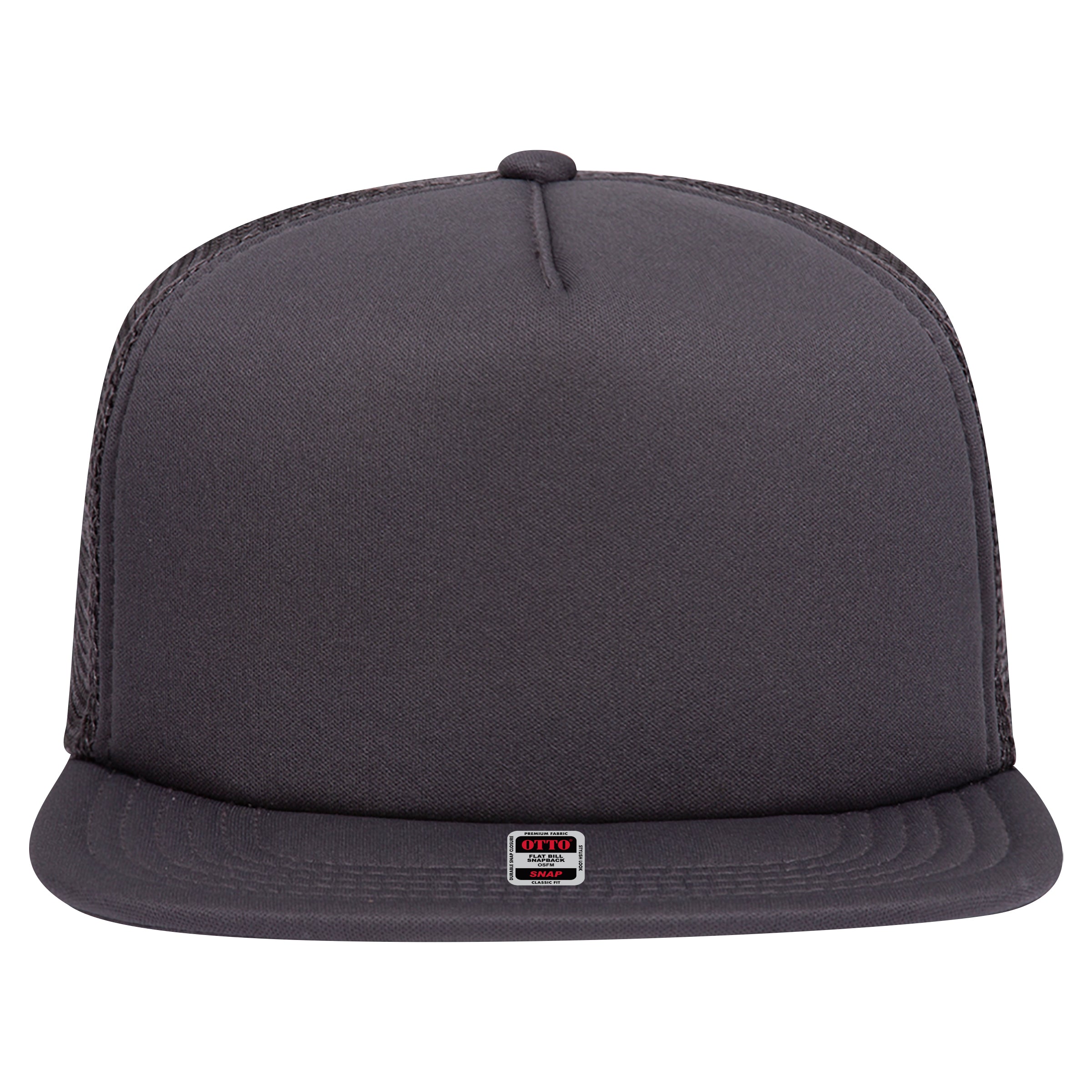 OTTO CAP "OTTO SNAP" 5 Panel Mid Profile Mesh Back Trucker Snapback Hat OTTO 164-1190 Otto Cap