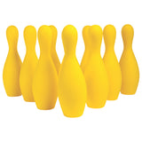 FOAM BOWLING PIN SET YELLOW