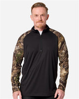 RealTree RT5703 Unisex Realtree® Performance Colorblocked Quarter-Zip Pullover Wholesale