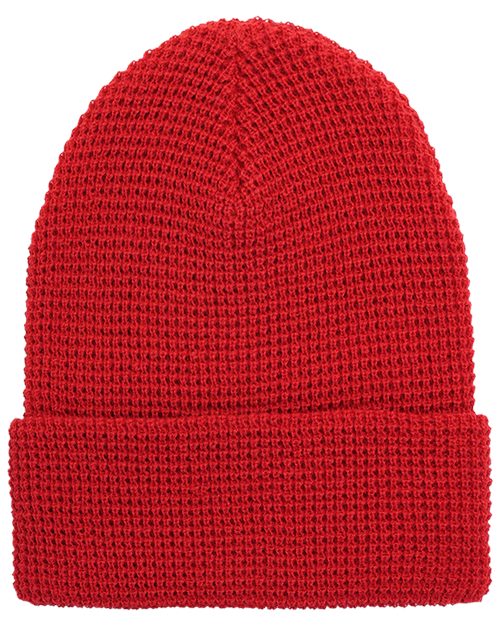 YP Classics Waffle Cuffed Knit Beanie - Yupoong 2501K