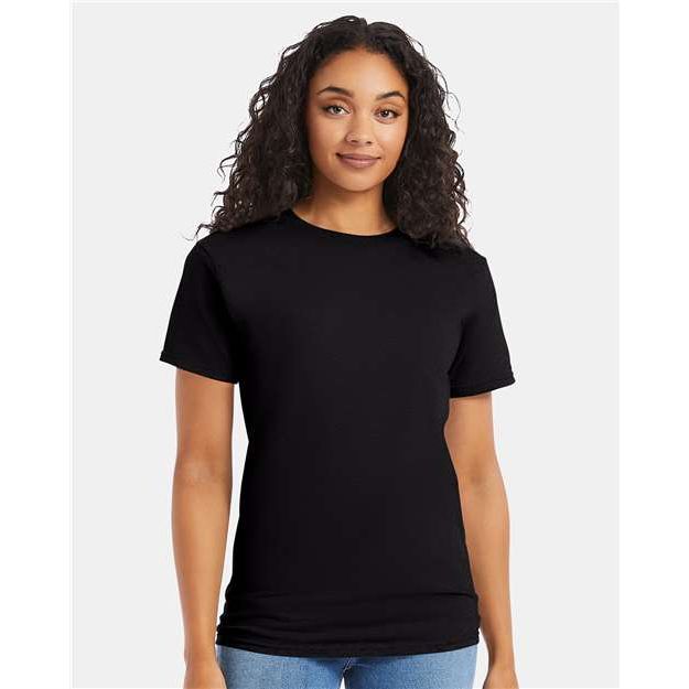 Hanes Essential-T T-Shirt - Black - Hanes 5280 Hanes Black S