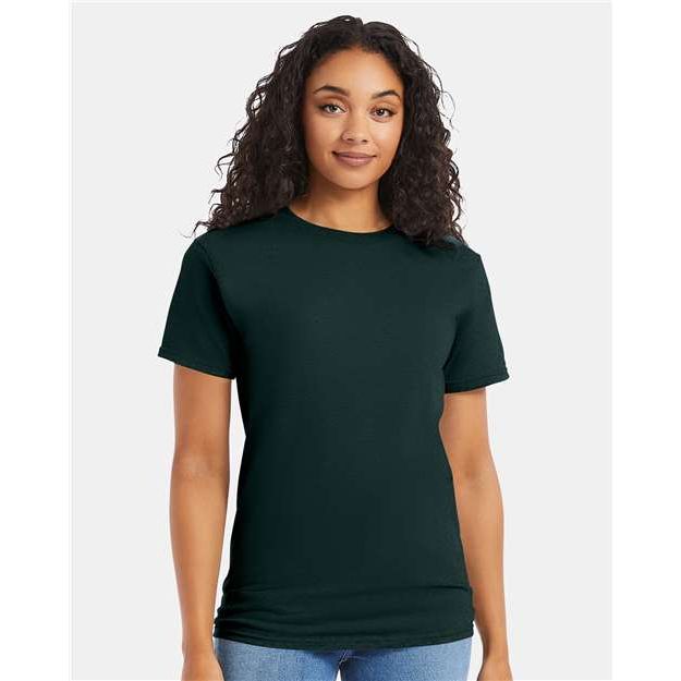 Hanes Essential-T T-Shirt - Deep Forest - Hanes 5280 Hanes Deep Forest S