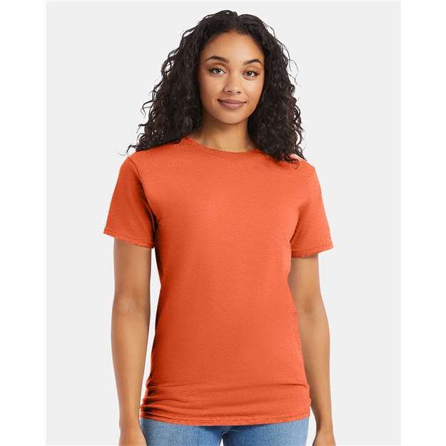 Hanes Essential-T T-Shirt - Texas Orange - Hanes 5280 Hanes Texas Orange S