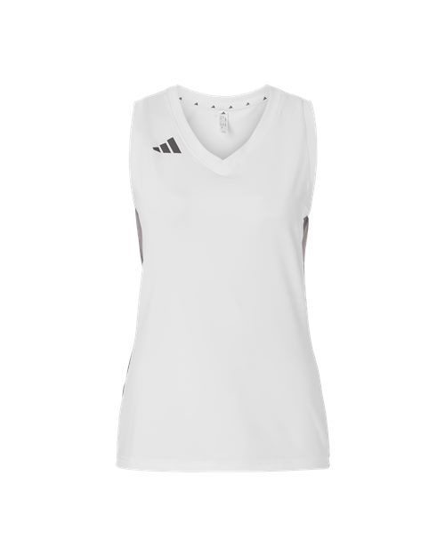 Adidas Women's Quickset V-Neck Sleeveless Jersey - Adidas AT120