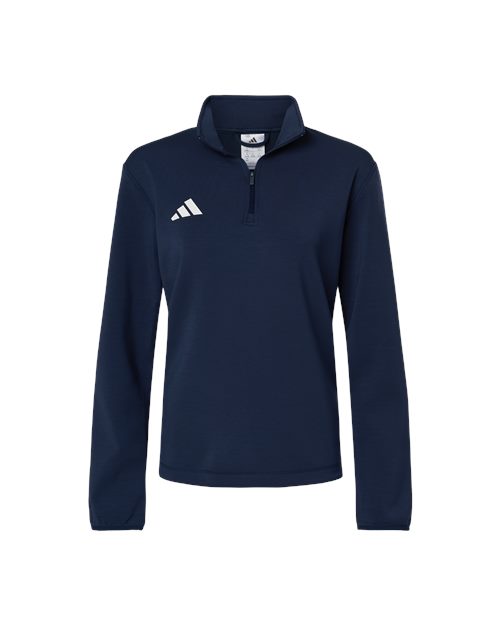 Adidas Women's 3-Stripes Quarter-Zip Pullover - Adidas AT401