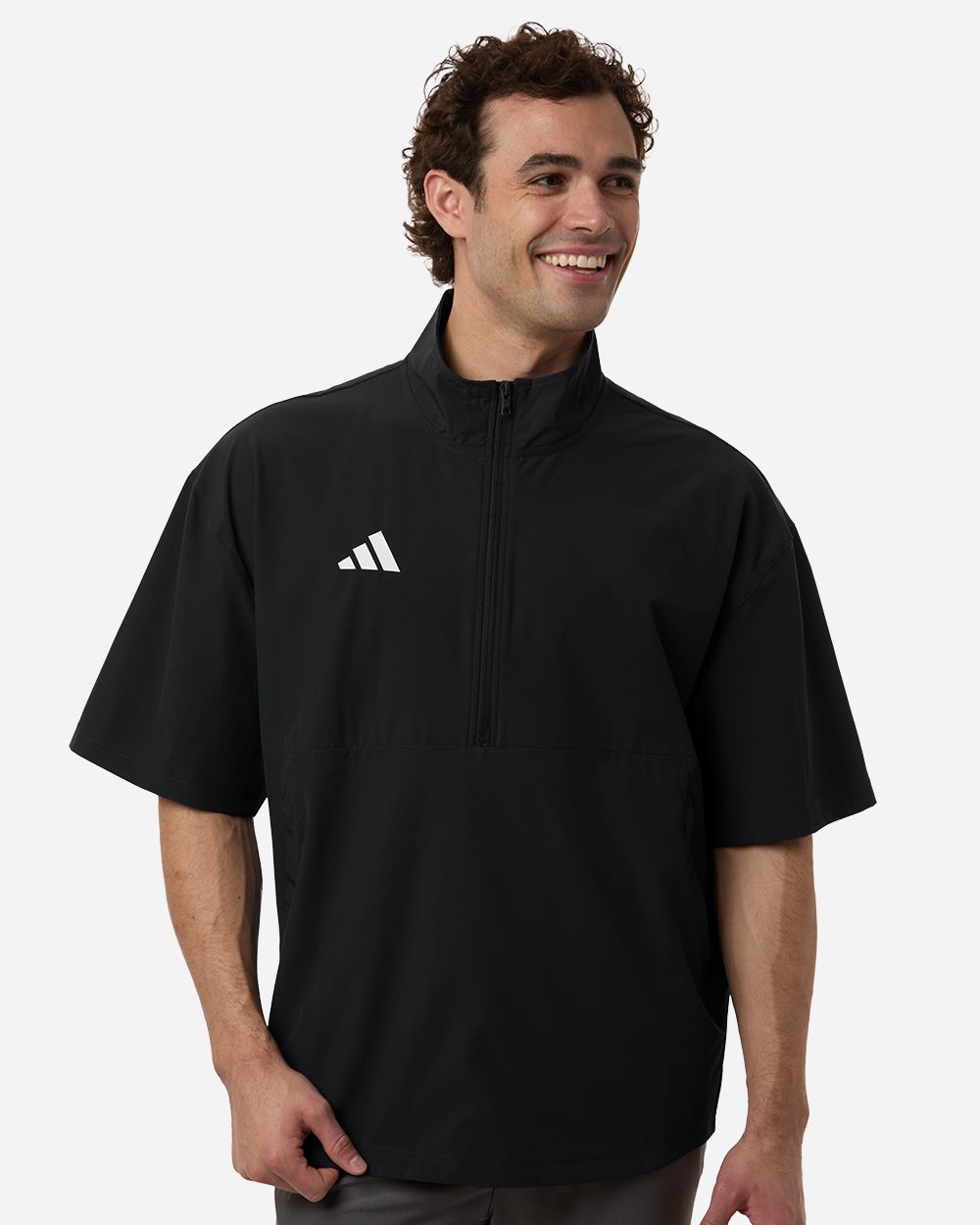 Adidas Men's Short Sleeve Quarter-Zip Pullover - Adidas AT505