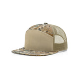 Richardson Printed Seven-Panel Trucker Cap - Richardson 168P Caps Richardson Realtree Advantage/Khaki Adjustable