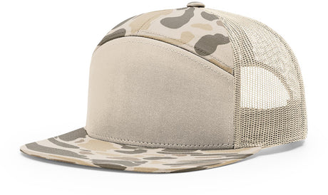 Richardson 168P Printed Seven-Panel Trucker Cap | Wholesale Camo Headwear