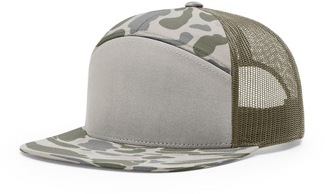 Richardson 168P Printed Seven-Panel Trucker Cap | Wholesale Camo Headwear