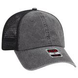 OTTO CAP® OTTO FLEX® Fitted 6 Panel Low Profile Mesh Back Trucker Hat OTTO 169-1264