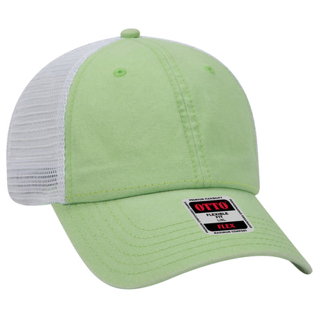 OTTO CAP® OTTO FLEX® Fitted 6 Panel Low Profile Mesh Back Trucker Hat OTTO 169-1264