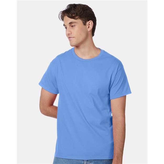 Hanes Authentic T-Shirt - Carolina Blue - Hanes 5250 Hanes Carolina Blue S