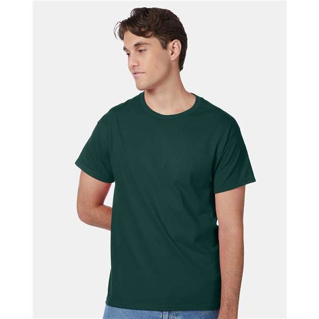 Hanes Authentic T-Shirt - Deep Forest - Hanes 5250 Hanes Deep Forest S