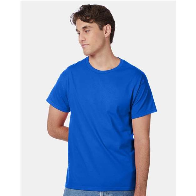 Hanes Authentic T-Shirt - Deep Royal - Hanes 5250 Hanes Deep Royal S