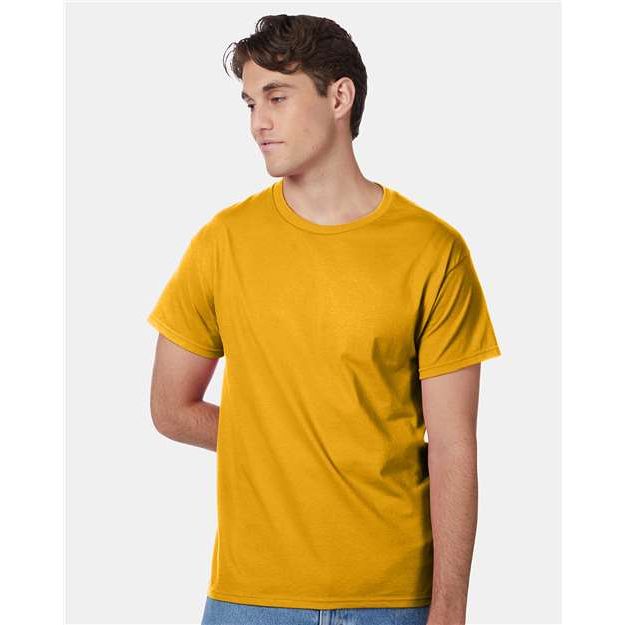 Hanes Authentic T-Shirt - Gold - Hanes 5250 Hanes Gold S