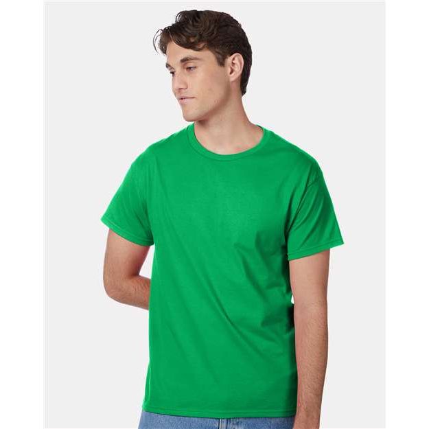 Hanes Authentic T-Shirt - Kelly Green - Hanes 5250 Hanes Kelly Green S