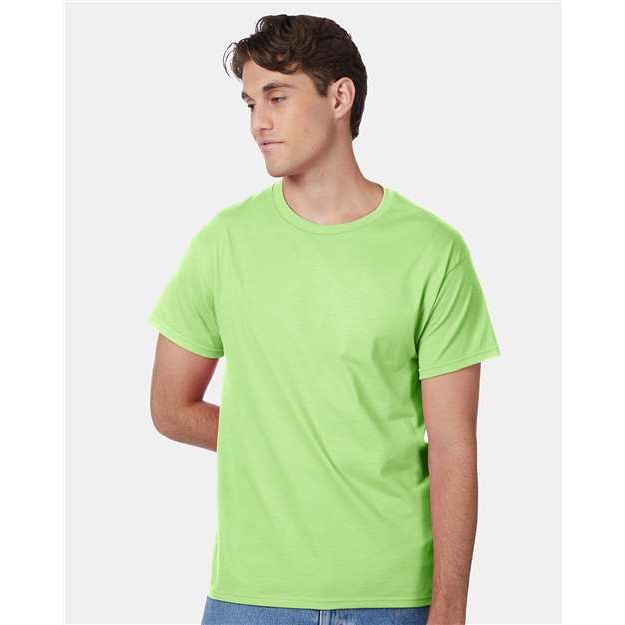 Hanes Authentic T-Shirt - Lime - Hanes 5250 Hanes Lime S