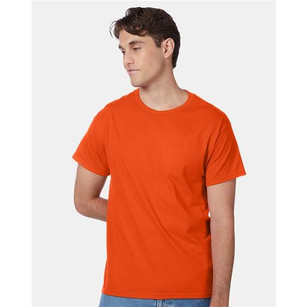 Hanes Authentic T-Shirt - Orange - Hanes 5250 Hanes Orange S