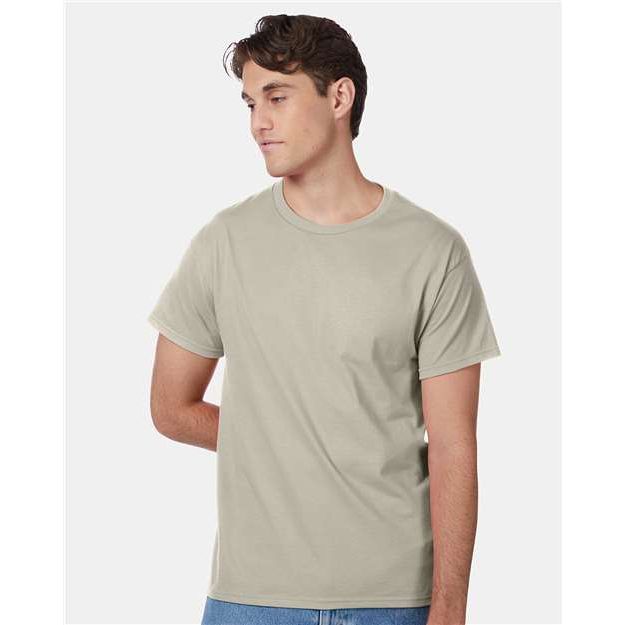 Hanes Authentic T-Shirt - Sand - Hanes 5250 Hanes Sand S