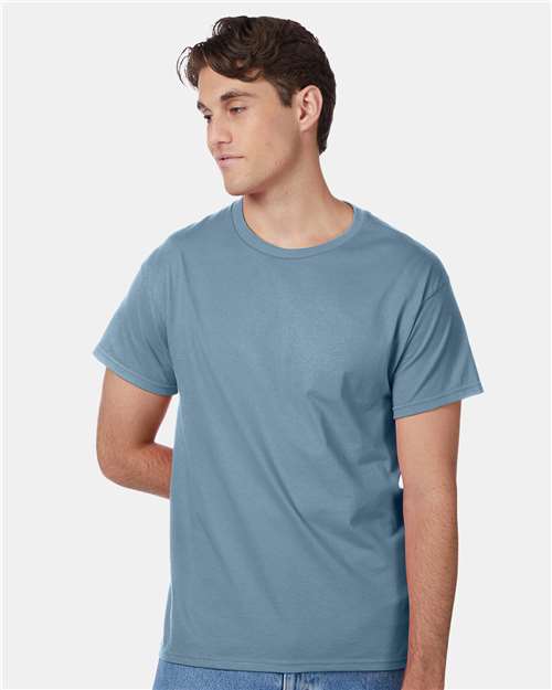 Hanes Authentic T-Shirt - Stonewashed Blue - Hanes 5250