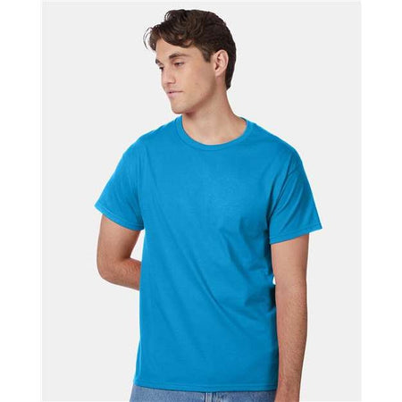 Hanes Authentic T-Shirt - Teal - Hanes 5250 Hanes Teal S