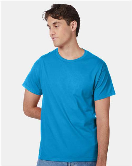 Hanes Authentic T-Shirt - Teal - Hanes 5250 Hanes