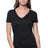 Royal Apparel 17030W Women's 50/50 Blend V-Neck - Black