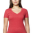 Royal Apparel 17030W Women's 50/50 Blend V-Neck - Heather Cardinal