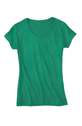 Royal Apparel 17030W Women's 50/50 Blend V-Neck - Heather Green