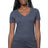 Royal Apparel 17030W Women's 50/50 Blend V-Neck - Heather Indigo