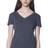 Royal Apparel 17030W Women's 50/50 Blend V-Neck - Heather Smoke