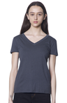 Royal Apparel 17030W Women's 50/50 Blend V-Neck - Heather Smoke