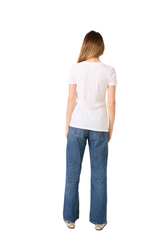 Royal Apparel 17030W Women's 50/50 Blend V-Neck - White