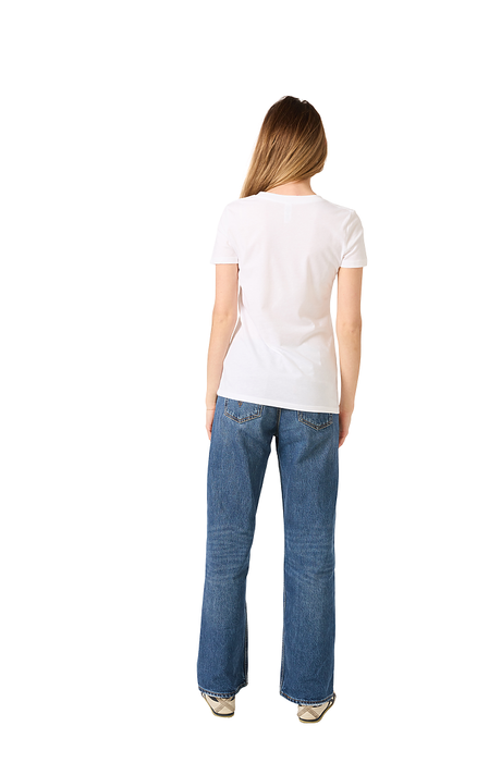 Royal Apparel 17030W Women's 50/50 Blend V-Neck - White
