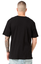Royal Apparel 17051 Unisex 50/50 Blend Tee - Black
