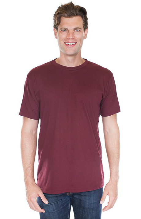 Royal Apparel 17051 Unisex 50/50 Blend Tee - Burgundy