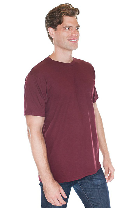 Royal Apparel 17051 Unisex 50/50 Blend Tee - Burgundy