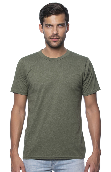 Royal Apparel 17051 Unisex 50/50 Blend Tee - Heather Army