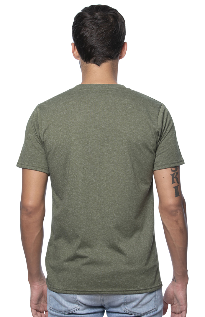Royal Apparel 17051 Unisex 50/50 Blend Tee - Heather Army