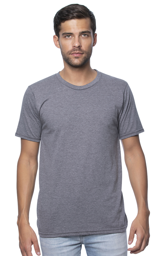 Royal Apparel 17051 Unisex 50/50 Blend Tee - Heather Asphalt