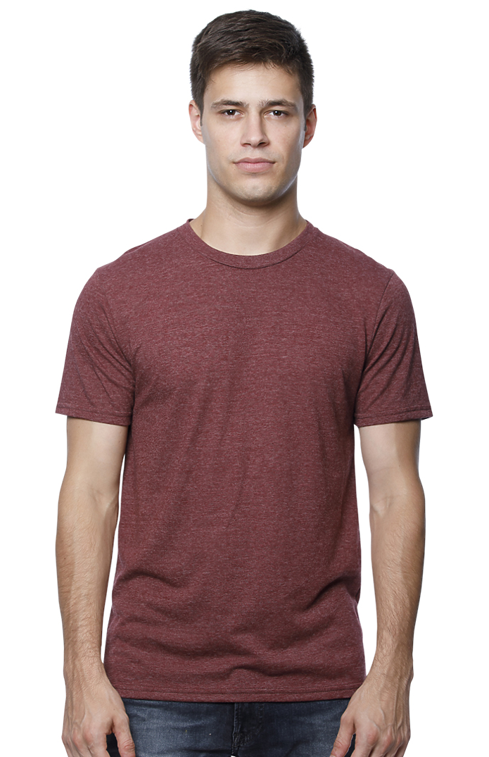 Royal Apparel 17051 Unisex 50/50 Blend Tee - Heather Burgundy